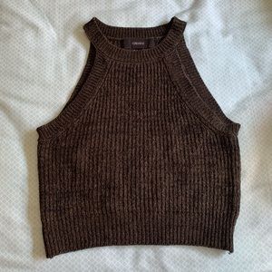 Forever 21 Army Green Sweater Crop Top